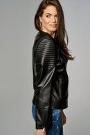 Roman Women's Leather Jacket | Derimod Roman Women's Leather Jacket | Derimod