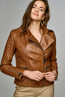 Kendall Women's Leather Jacket | Derimod Kendall Women's Leather Jacket | Derimod