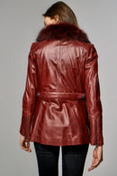 Emily Women's Leather Jacket | Derimod Emily Women's Leather Jacket | Derimod