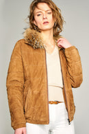 Regina Women's Leather Jacket | Derimod Regina Women's Leather Jacket | Derimod