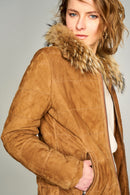 Regina Women's Leather Jacket | Derimod Regina Women's Leather Jacket | Derimod