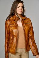CHARIZMA WOMEN'S LEATHER JACKET | Derimod CHARIZMA WOMEN'S LEATHER JACKET | Derimod