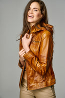 CHARIZMA WOMEN'S LEATHER JACKET | Derimod CHARIZMA WOMEN'S LEATHER JACKET | Derimod