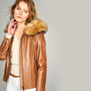 ROBERTA WOMEN'S LEATHER JACKET | Derimod ROBERTA WOMEN'S LEATHER JACKET | Derimod