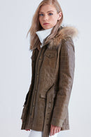 Verona Women's Leather Jacket | Derimod Verona Women's Leather Jacket | Derimod