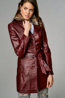 Mathilda Women's Leather Jacket | Derimod Mathilda Women's Leather Jacket | Derimod