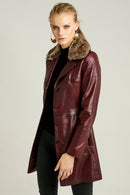 Mathilda Women's Leather Jacket | Derimod Mathilda Women's Leather Jacket | Derimod