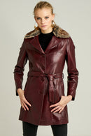Mathilda Women's Leather Jacket | Derimod Mathilda Women's Leather Jacket | Derimod