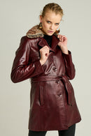 Mathilda Women's Leather Jacket | Derimod Mathilda Women's Leather Jacket | Derimod