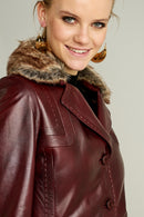 Mathilda Women's Leather Jacket | Derimod Mathilda Women's Leather Jacket | Derimod