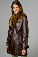 New Alexandra Women's Leather Jacket | Derimod New Alexandra Women's Leather Jacket | Derimod