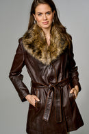 New Alexandra Women's Leather Jacket | Derimod New Alexandra Women's Leather Jacket | Derimod