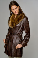 New Alexandra Women's Leather Jacket | Derimod New Alexandra Women's Leather Jacket | Derimod