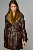 New Alexandra Women's Leather Jacket | Derimod New Alexandra Women's Leather Jacket | Derimod