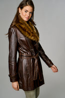 New Alexandra Women's Leather Jacket | Derimod New Alexandra Women's Leather Jacket | Derimod