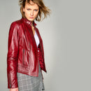 Fanny Women's Leather Jacket | Derimod Fanny Women's Leather Jacket | Derimod