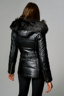 Lucca Women's Leather Jacket | Derimod Lucca Women's Leather Jacket | Derimod