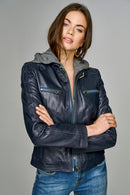 WEEKEND WOMEN'S LEATHER JACKET | Derimod WEEKEND WOMEN'S LEATHER JACKET | Derimod