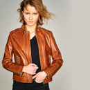 Darling Women's Leather Jacket | Derimod Darling Women's Leather Jacket | Derimod