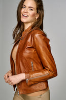Darling Women's Leather Jacket | Derimod Darling Women's Leather Jacket | Derimod