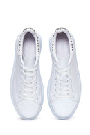 Kadın Beyaz Taşlı Kalın Tabanlı Sneaker | Derimod Kadın Beyaz Taşlı Kalın Tabanlı Sneaker | Derimod