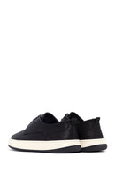 Men's Black Lace-Up Thick-Soled Leather Casual Shoes | Derimod Men's Black Lace-Up Thick-Soled Leather Casual Shoes | Derimod
