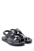 Women's Crocodile Patterned Sandals | Derimod Women's Crocodile Patterned Sandals | Derimod
