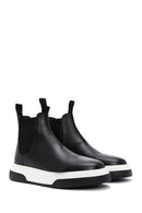 Men's Black Thick Sole Leather Casual Chelsea Boots | Derimod Men's Black Thick Sole Leather Casual Chelsea Boots | Derimod