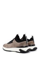 Men's Mink Lace-Up Nubuck Leather Casual Sneaker | Derimod Men's Mink Lace-Up Nubuck Leather Casual Sneaker | Derimod