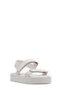 Women's White Thick Soled Sandals | Derimod Women's White Thick Soled Sandals | Derimod