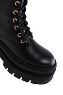 Women's Black Thick Soled Zippered Boots | Derimod Women's Black Thick Soled Zippered Boots | Derimod