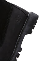 Caterpillar Women's Black Vermont Fur Nubuck Leather Boots | Derimod Caterpillar Women's Black Vermont Fur Nubuck Leather Boots | Derimod