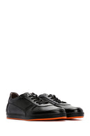 Men's Black Leather Casual Sneaker | Derimod Men's Black Leather Casual Sneaker | Derimod