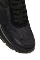 Erkek Yeşil Bağcıklı Deri Sneaker | Derimod Erkek Yeşil Bağcıklı Deri Sneaker | Derimod
