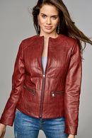 Sarah Women's Leather Jacket | Derimod Sarah Women's Leather Jacket | Derimod