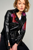 FRIDA WOMEN'S LEATHER JACKET | Derimod FRIDA WOMEN'S LEATHER JACKET | Derimod