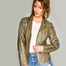 Exotic Women's Leather Jacket | Derimod Exotic Women's Leather Jacket | Derimod