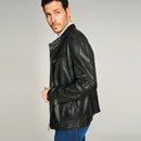 Kidd Men's Leather Jacket | Derimod Kidd Men's Leather Jacket | Derimod