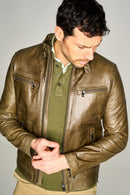 Derek Men's Leather Jacket | Derimod Derek Men's Leather Jacket | Derimod