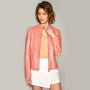 Janet Women's Leather Jacket | Derimod Janet Women's Leather Jacket | Derimod