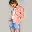 Latinia Women's Leather Jacket | Derimod Latinia Women's Leather Jacket | Derimod