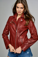 Fame Women's Leather Jacket | Derimod Fame Women's Leather Jacket | Derimod