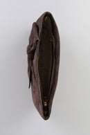 Mink Suede Women's Leather Portfolio | Derimod Mink Suede Women's Leather Portfolio | Derimod