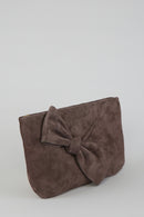 Mink Suede Women's Leather Portfolio | Derimod Mink Suede Women's Leather Portfolio | Derimod