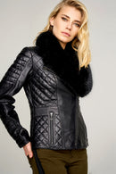 Gemma Women's Leather Jacket | Derimod Gemma Women's Leather Jacket | Derimod