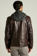 Marco Men's Leather Jacket | Derimod Marco Men's Leather Jacket | Derimod