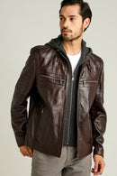 Marco Men's Leather Jacket | Derimod Marco Men's Leather Jacket | Derimod