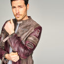 Off Road Men's Leather Jacket | Derimod Off Road Men's Leather Jacket | Derimod