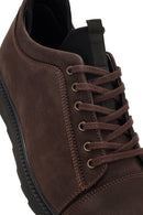 Men's Brown Lace-Up Nubuck Leather Casual Shoes | Derimod Men's Brown Lace-Up Nubuck Leather Casual Shoes | Derimod
