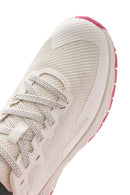 Kadın Beyaz Bağcıklı Kalın Tabanlı Kumaş Sneaker | Derimod Kadın Beyaz Bağcıklı Kalın Tabanlı Kumaş Sneaker | Derimod